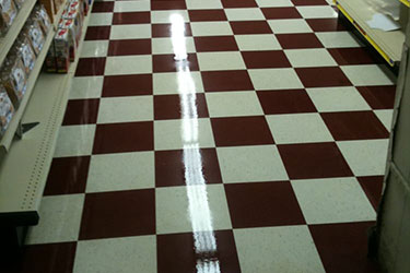 shiny vct floor by a kleener image